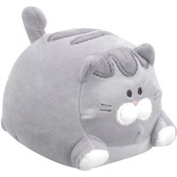 VFM e-Store Cat Soft Toy Cute Plushie Huggable Cuddly Stuffed Toy 13cm in Grey