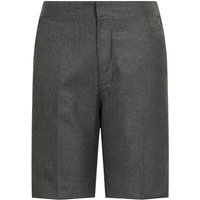 David Luke Boy's Bermuda Length School Shorts in Grey | Size: 13-14 Years