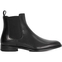 Dune London Men's 'Manson' Leather Chelsea Boots in Black | Size: 10