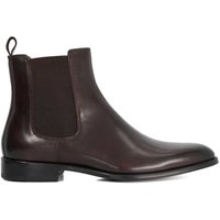 Dune London Men's 'Manson' Leather Chelsea Boots in Brown | Size: 8