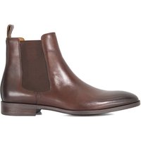Dune London Men's 'Matchin' Leather Chelsea Boots in Brown | Size: 9