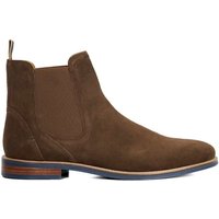 Dune London Men's 'Mckinley' Suede Chelsea Boots in Brown | Size: 12