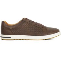 Dune London Men's Wide Fit 'Tezzy Weave' in Brown | Size: 7