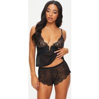 Ann Summers Women's Gracious Lace Cami Top & Shorts Set in Black | Size: Small