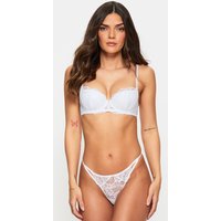 Ann Summers Women's Bridal Sexy Lace Padded Balcony Bra in White | Size: 36C