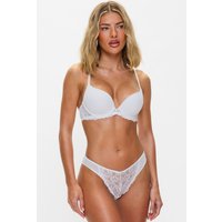 Ann Summers Women's Bridal Sexy Lace Smooth Plunge Bra in White | Size: 36B