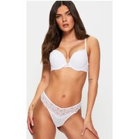 Ann Summers Women's Bridal Sexy Lace Thong in White | Size: 18