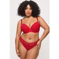 Ann Summers Women's Sexy Lace Padded Plunge Bra in Red | Size: 30FF