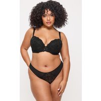 Ann Summers Women's Sexy Lace Padded Plunge Bra in Black | Size: 44C