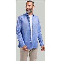 Mid Button Down Collar Washed Oxford Shirt