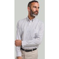 & Yellow Bamboo Check Button Down Collar Shirt