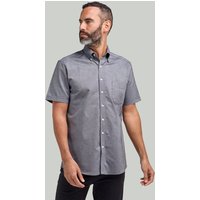 Charcoal Washed Oxford Short Sleeve Shirt