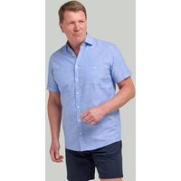 Mid Linen Blend Short Sleeve Shirt