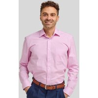 Pink Gingham Check Cotton Shirt Contrast