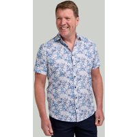 Slate Floral Short Sleeve Shirt