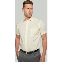 Pale Lemon Short Sleeve Cotton Rich Non Iron Shirt inches