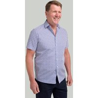 Geometric Star Print Short Sleeve Shirt