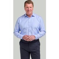 Pale Herringbone Weave Cotton Shirt inches