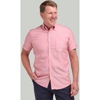 Coral Washed Oxford Short Sleeve Shirt