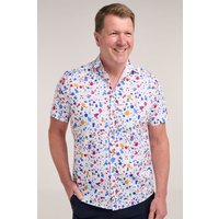 Paint Drop Print Short Sleeve Shirt