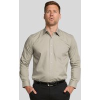 Khaki Green Classic Easy Care Long Sleeve Shirt inches