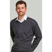 Graphite V Neck Merino Blend Jumper