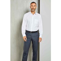 Diamond Weave Formal Shirt Blue Inner Contrast inches