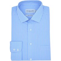 Light Blue Striped Cotton Formal Shirt inches
