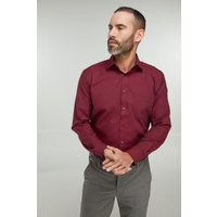 Wine Pure Cotton Shirt Contrast