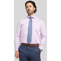 Lilac Non Iron Pure Cotton Twill Shirt inches