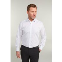 Double TWO Men's White Non-Iron Pure Cotton Twill Shirt - Double Cuff | Size: 18.5 in
