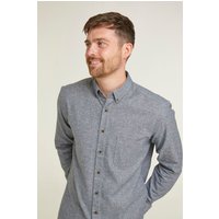 Charcoal Warm Handle Button Down Collar Casual Shirt