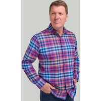 Cherry Red Buffalo Check Twill Shirt