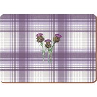 Thistle Cork Backed Large & Grey Premium Placemats