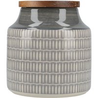 Mikasa 'Drift' Grey Ceramic Storage Jar