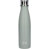 BUILT New York Perfect Seal 500ml Storm Grey Double Walled Stainless Steel Hydration Bottle