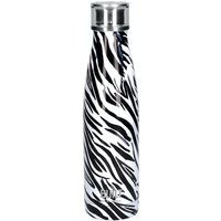 Built NY 500ml Double Walled Stainless Steel Water Bottle Zebra in White