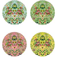Ikebana Damask Side Plate 20cm Set 4