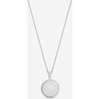 Jon Richard Women's Sterling Silver 925 Polished Beaded Edge Round Pendant