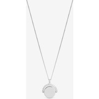 Jon Richard Women's Sterling Silver 925 Polished Beaded Edge Spinner Pendant