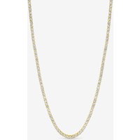 Jon Richard Women's Gold Plated & Cubic Zirconia Round Tennis Necklace