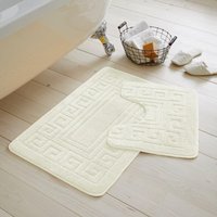 GAVENO CAVAILIA Greek Bath Mat in Cream