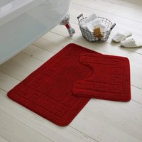GAVENO CAVAILIA Greek Bath Mat in Red