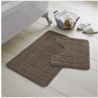 GAVENO CAVAILIA Greek Bath Mat in Light Brown