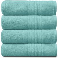 GAVENO CAVAILIA 4 Pack Hampton Towel in Aqua | Size: Bath Sheet