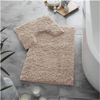 GAVENO CAVAILIA 2 Piece Zero Twist Bath Mat Set in Pink