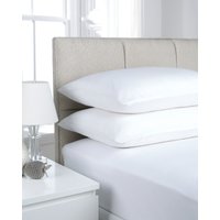 Smart Living Polycotton Bed Linen Luxury Bedsheet or Pillowcase Non Iron in White | Size: Standard Pillow Case
