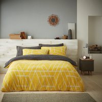 GAVENO CAVAILIA Ely Geo Printed Duvet Cover in Yellow | Size: King
