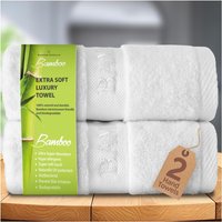 GAVENO CAVAILIA 2 Pack Bamboo Towel in White