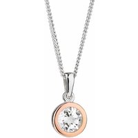Clogau Women's Celebration Sterling Silver Single Stone Pendant with Topaz in Metallics